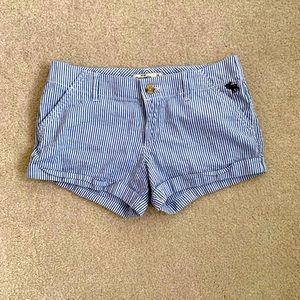 Blue and White striped shorts LABOR DAY SALE